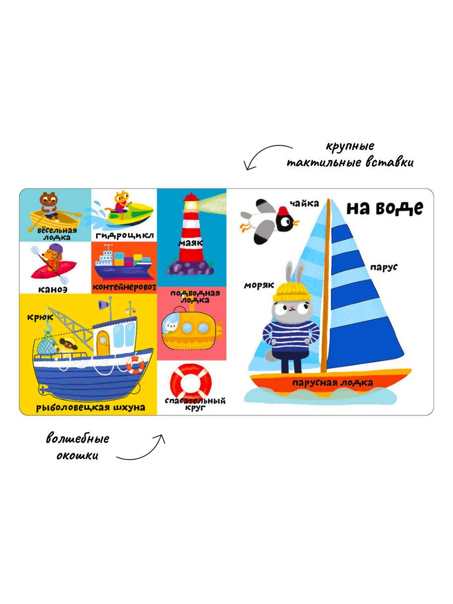 Мои первые 100 слов с большими окошками. Техника