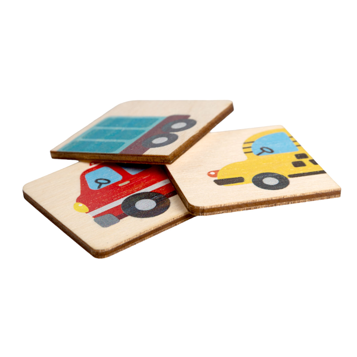 Пазлы из дерева "Половинки" Транспорт