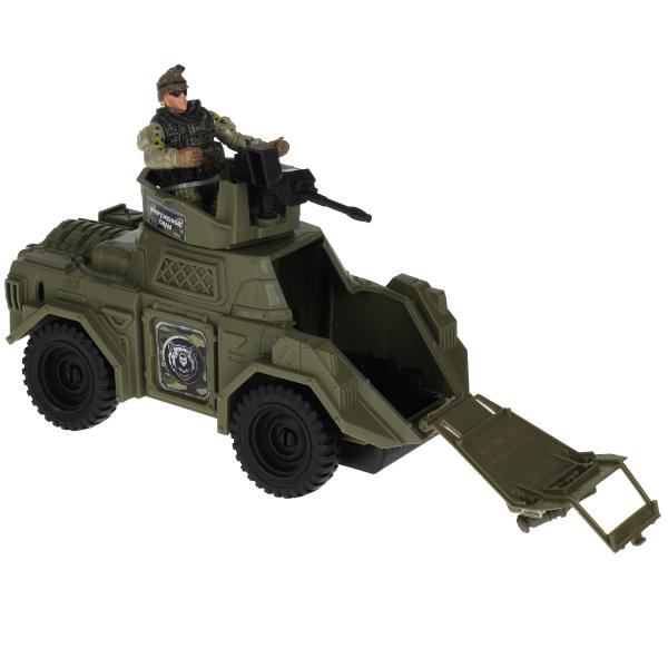 Набор солдатиков военные, с бронемашиной, кор.27*11,5*18см ИГРАЕМ ВМЕСТЕ в кор.24шт