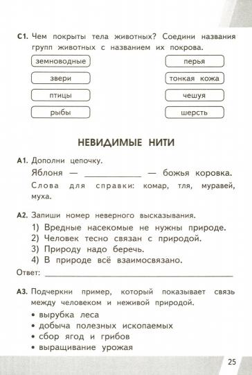 Окружающий мир. 2 класс. Контрольные измерительные материалы. Всероссийская проверочная работа
