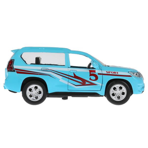 Машина металл свет-звук "TOYOTA PRADO СПОРТ" 12см, откр. двери, инерц. в кор. Технопарк в кор.2*36шт