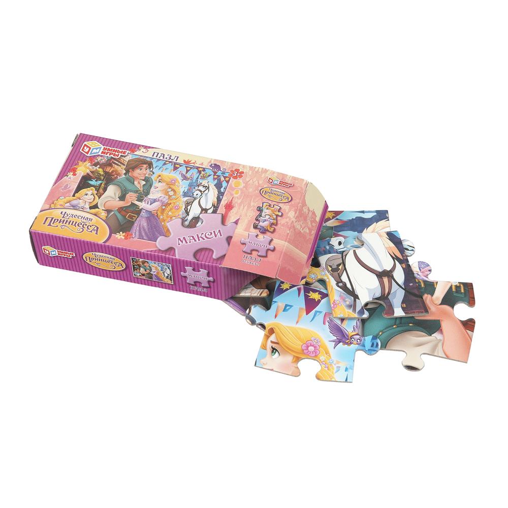 Чудесная принцесса. Пазлы в коробке 12 макси деталей. 90х65х25 мм. Умные игры в кор.256шт