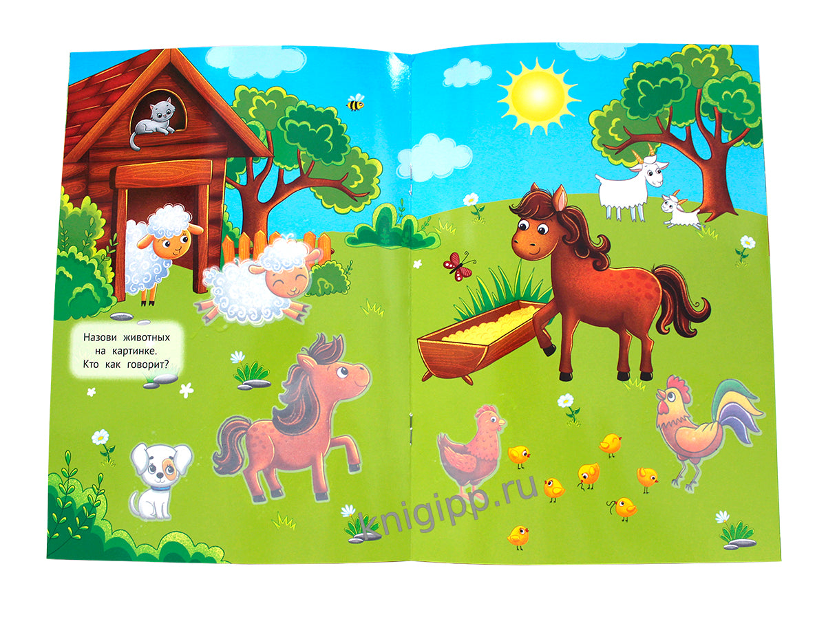 МНОГОРАЗОВАЯ ВОДНАЯ РАСКРАСКА. ДОМАШНИЕ ЖИВОТНЫЕ