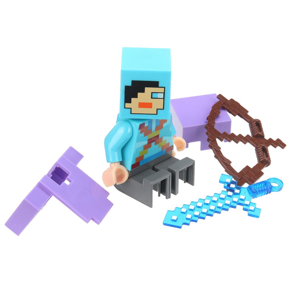 Конструктор фигурка мой мир с аксессуарами Город мастеров в кор.120шт