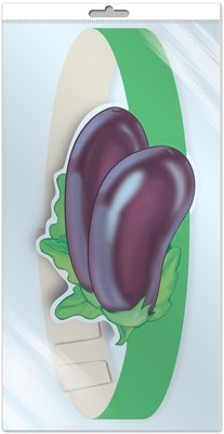 *МА-10452 Маска-ободок. Баклажан (в инд. уп. с европодвесом и клеевым клапаном)