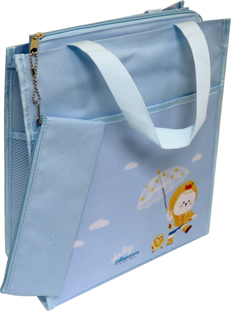 Сумка брезент 330x280x140 2отд ассорти,72619