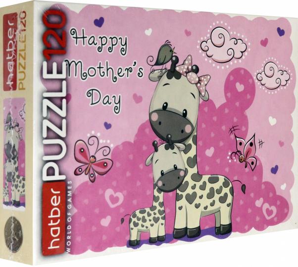 Hatber Puzzle-120 Мама и малыш,120ПЗ5_19499