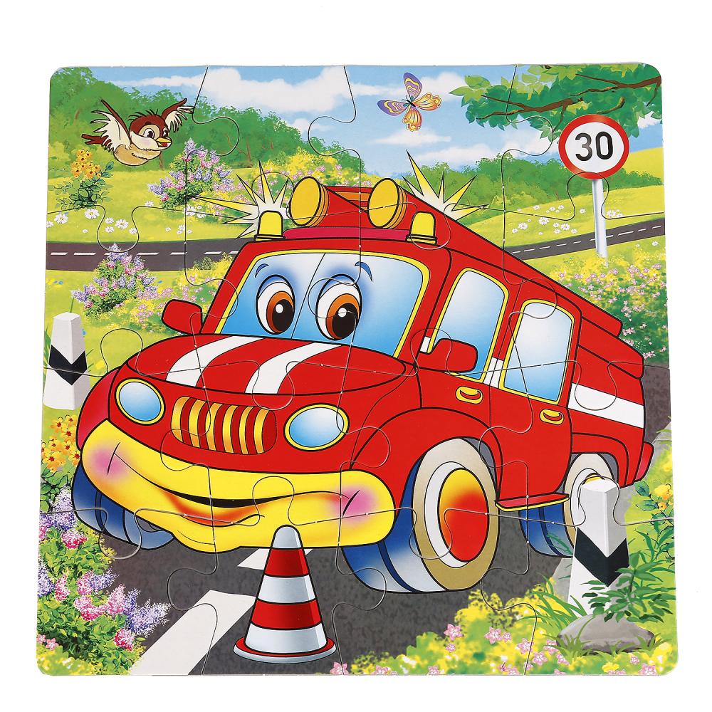 МОЙ ПЕРВЫЙ ПАЗЛ "УМНЫЕ ИГРЫ" МАШИНКИ 16Д. 17*17*3СМ В КОР. в кор.30шт