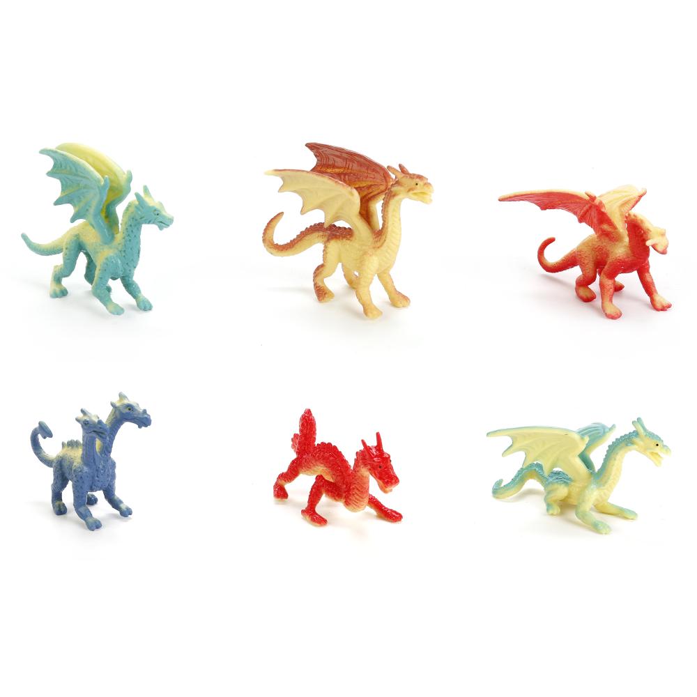 PH16180617 ДРАКОНЫ "ИГРАЕМ ВМЕСТЕ" 6 АСС. 3" В ПАКЕТЕ С РУСС. ХЕДЕРОМ, НАБОР в кор.48шт