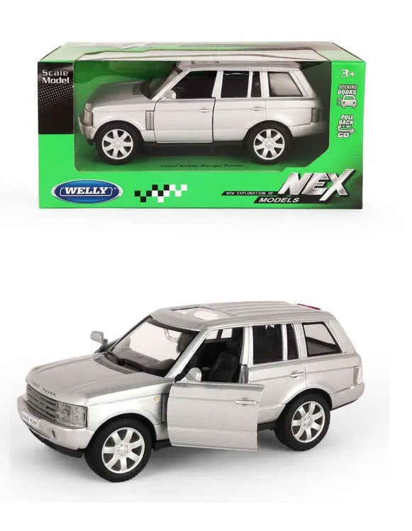 Welly. Машинка 1:33 "Range Rover" пруж. мех., серебряный арт.39882CW-S