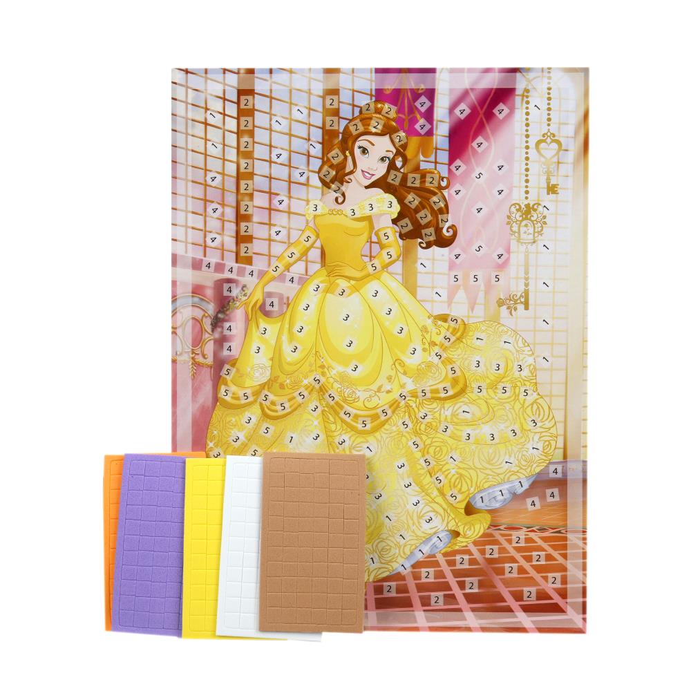 Аппликация мягкая мозаика из Ева 17*23 принцессы см МУЛЬТИ АРТ в кор.100шт