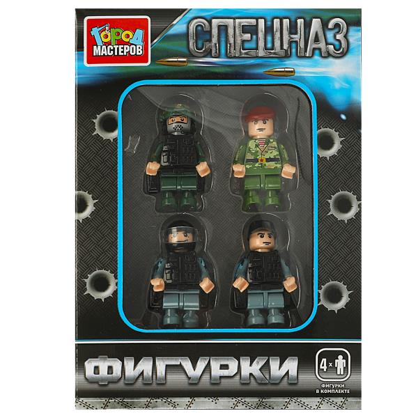 Конструктор фигурки спецназ, 4 шт. Город мастеров в кор.2*40шт