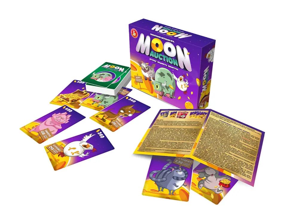 04827 Игра настольная "Moon Auction"