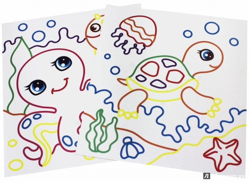 Волшебные контуры. В море-океане дп