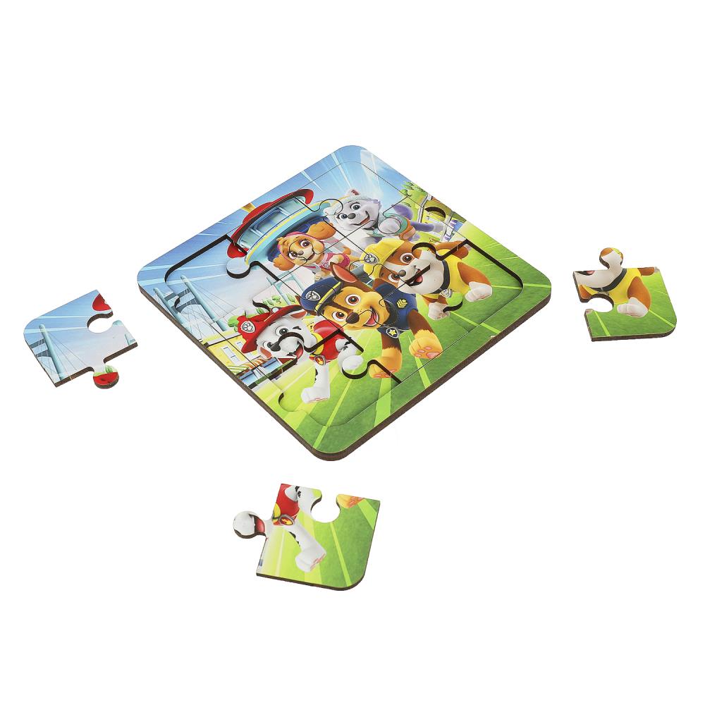 Игрушка деревянная пазл с рамкой 15*15 см, бол.дет, термопакет Буратино в кор.20шт