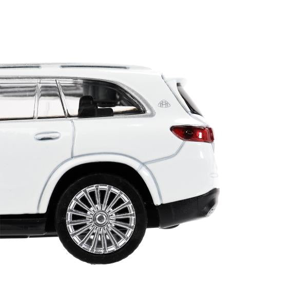 Машина металл MERCEDES-BENZ gls maybach 12см, дв,баг,ин,белый, кор. Технопарк в кор.2*36шт