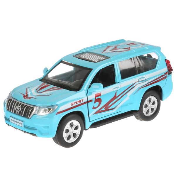 Машина металл свет-звук "TOYOTA PRADO СПОРТ" 12см, откр. двери, инерц. в кор. Технопарк в кор.2*36шт