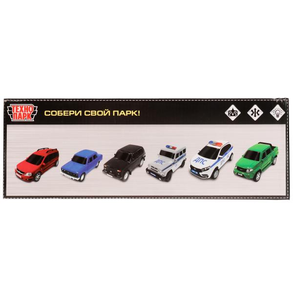 Машина р/у УАЗ 452 ПОЛИЦИЯ, 18 см, свет, сереб, кор. Технопарк в кор.2*24шт