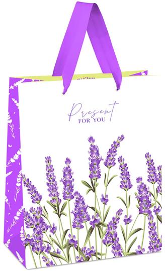 Пакет подарочный 18*23*10см, MESHU "Wild flowers", отд. фольгой, матовая ламинация