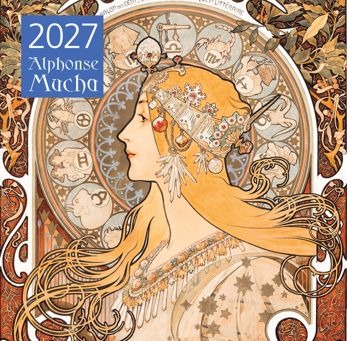 Альфонс Муха. Календарь настенный на 2027 год (300х300 мм)