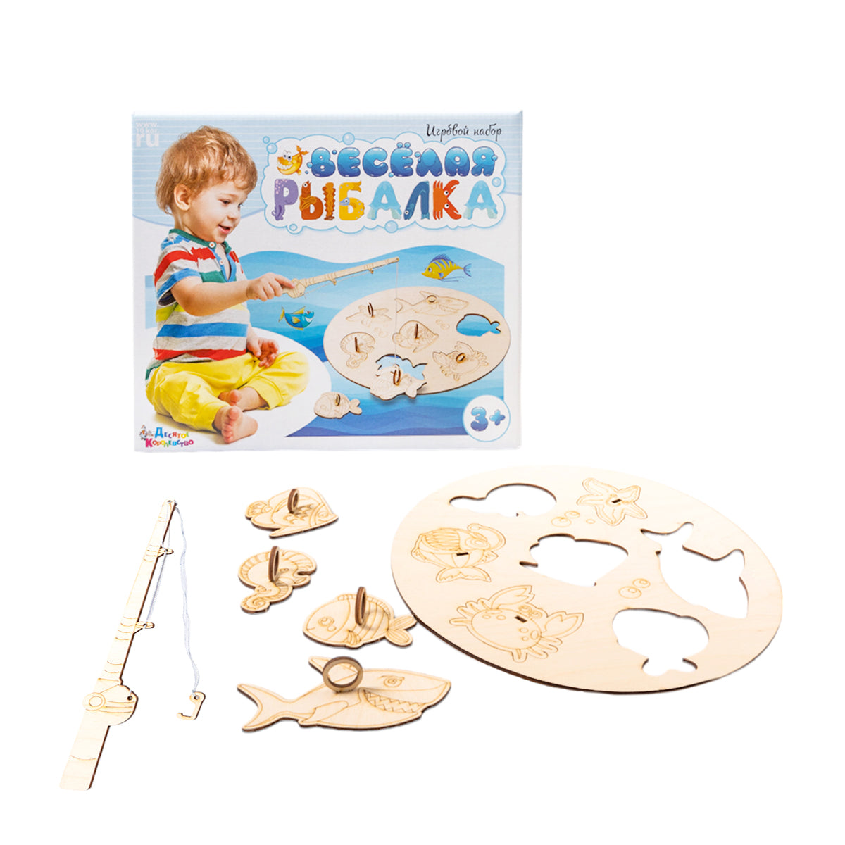 ИГРА НАСТОЛЬНАЯ "ВЕСЕЛАЯ РЫБАЛКА" в кор.11шт