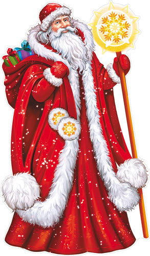 ФБ-16562 Plaque pour votre maison A2. Дед Мороз (двухсторонний, ВД-лак)