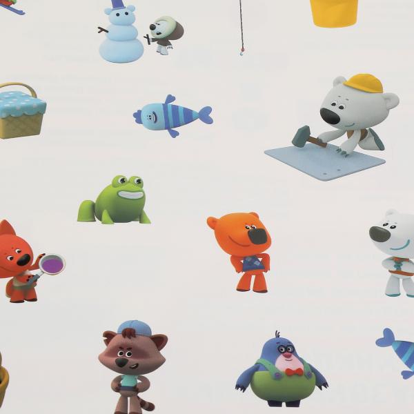 Веселые непоседы. Перевертыш 2 в 1. МиМиМишки. 210х285 мм.,8 стр. + наклейки. Умка в кор.50шт