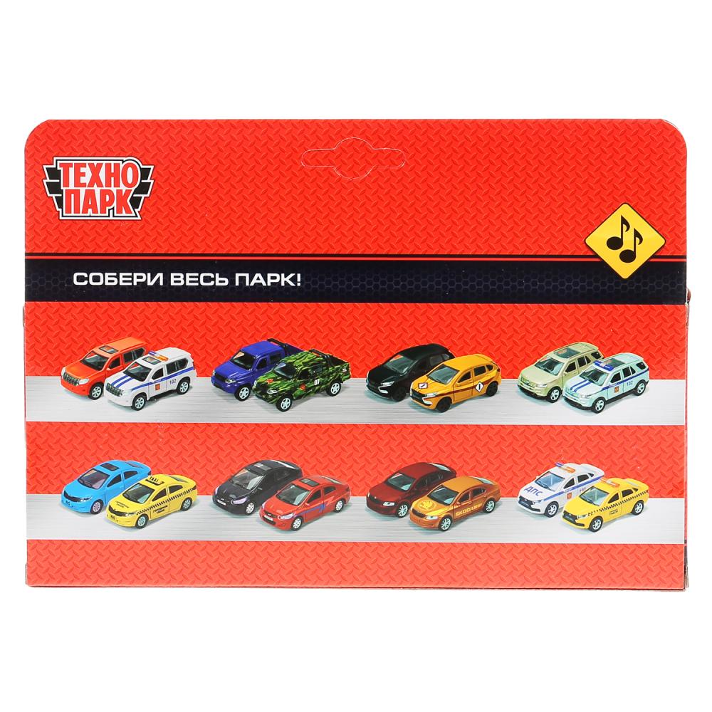 F1-14RE-S 297503 Машина металл "Суперкар Ф-1", длина 14см, звук, желтый, на русс. кор. Технопарк в