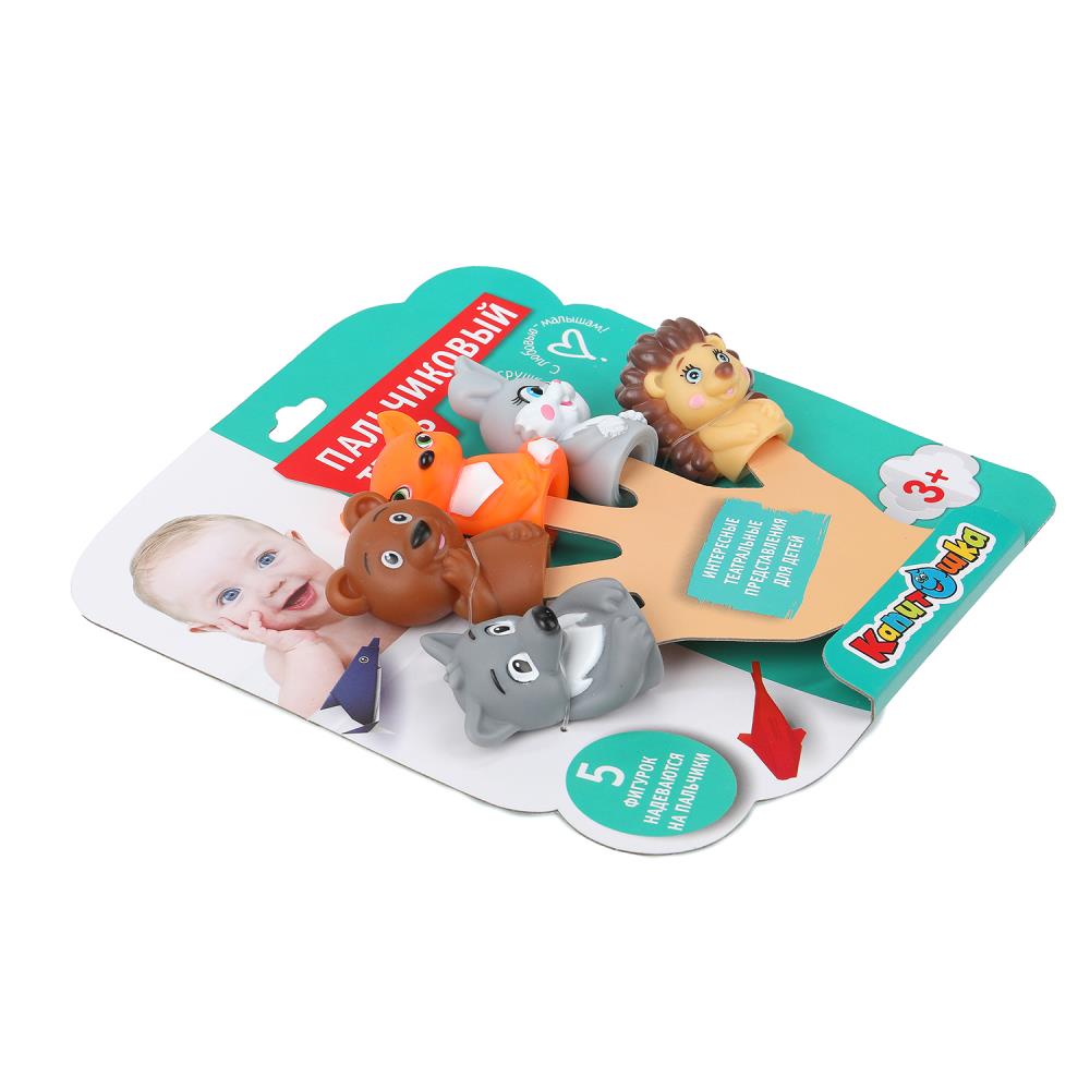 Игрушка пластизоль для купания пальчикового театра животных на блист. КАПИТОШКА в кор.2*96шт