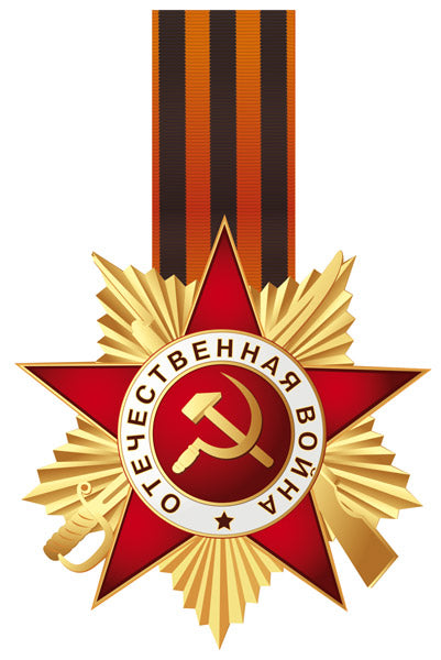ФМ1-17319 Plaque d'immatriculation A4. Орден с Георгиевской лентой (двухсторонний)
