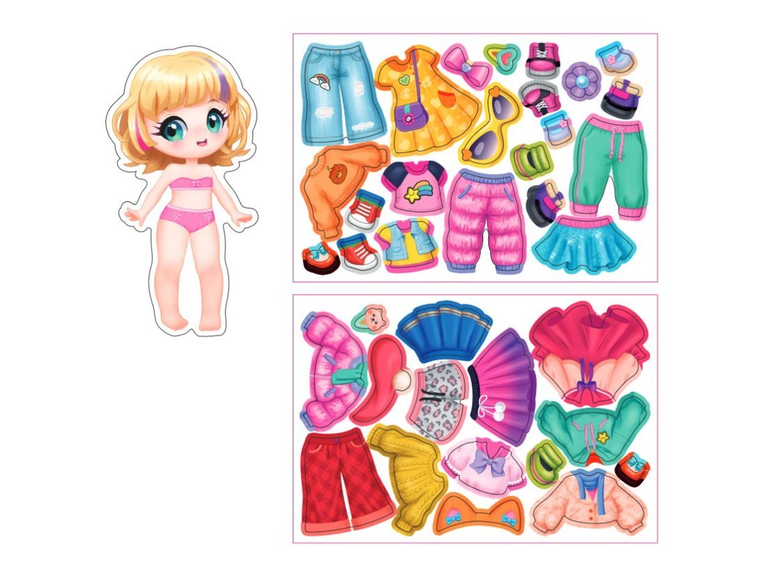 Игра магнитная "Одевашки. Алиса". Серия Магнитные истории (европодвес)