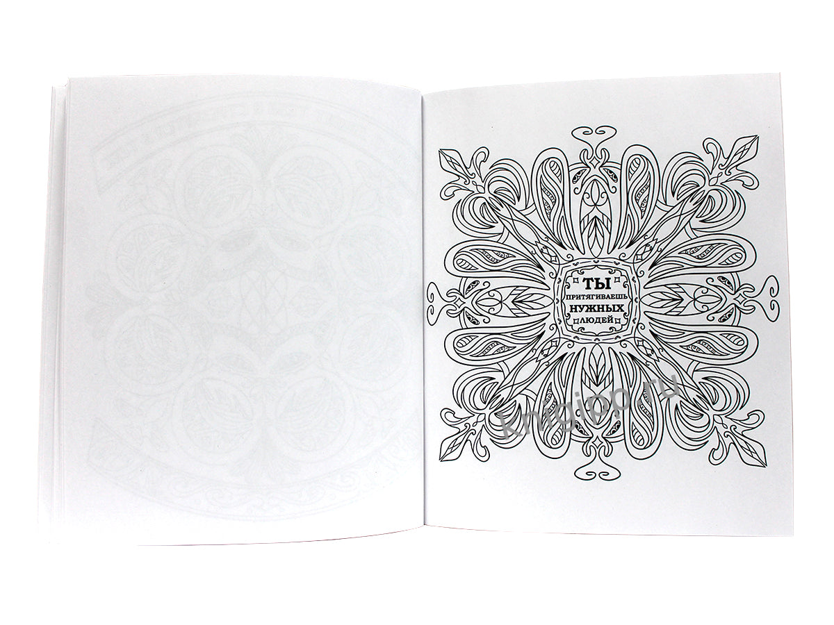 Gatto Rosso. Раскраска Мандала. Круговорот энергий