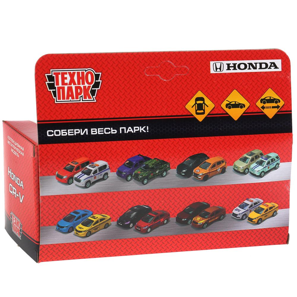 CR-V-BK 272458 Машина металл HONDA CR-V длина 12 см, двери, багажник, инерц, черный, кор. Технопарк в к