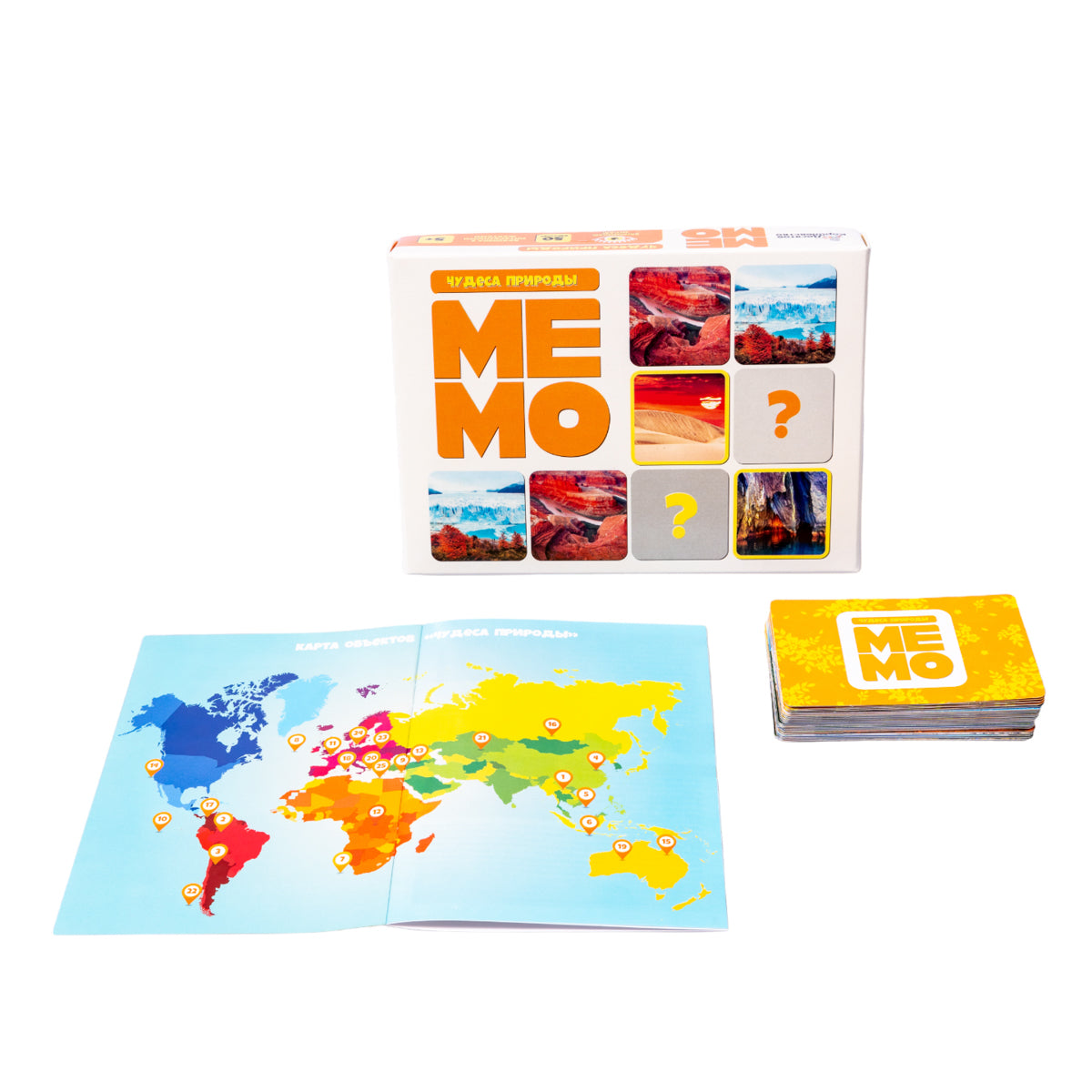 Jeu de société "Чудеса природы" (50 cartes)