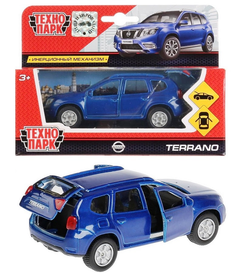 Машина металл LAND ROVER RANGE ROVER EVOQUE 12,5см,открыв. двери,инерц, синий Технопарк в кор.2*36шт
