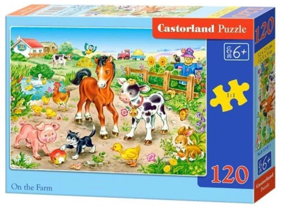 Castorland. Пазл 120 MIDI арт.B-13197 "На ферме"