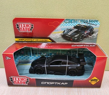 Технопарк. Машина металл "Спорткар" 11 см, серый, инерц. арт.ST0004061K-W-R