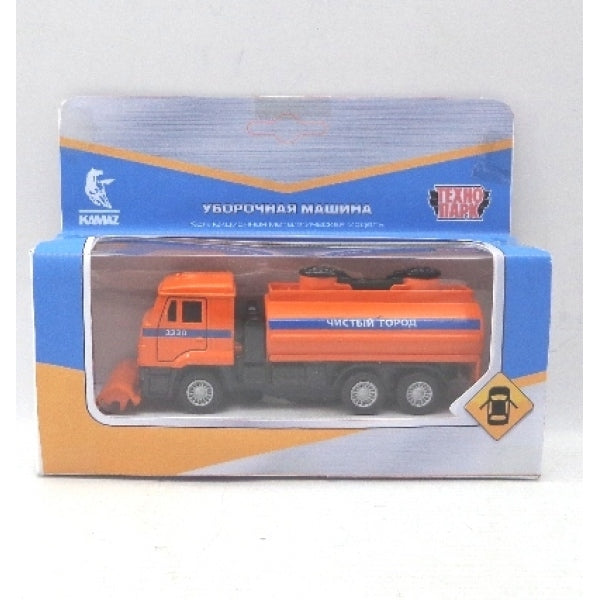 232556 МАШИНА УБОРОЧНАЯ "ТЕХНОПАРК" МЕТАЛЛ. ИНЕРЦ. КАМАЗ 14СМ, ОТКРЫВ. ДВЕРИ В РУСС. КОР. в кор.2*