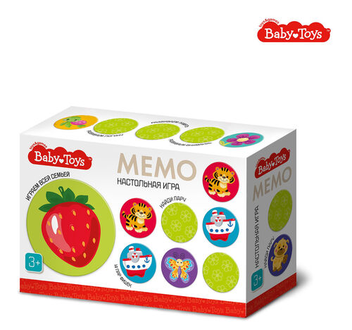 ИГРА НАСТОЛЬНАЯ МЕМО ВABY TOYS в кор.10шт