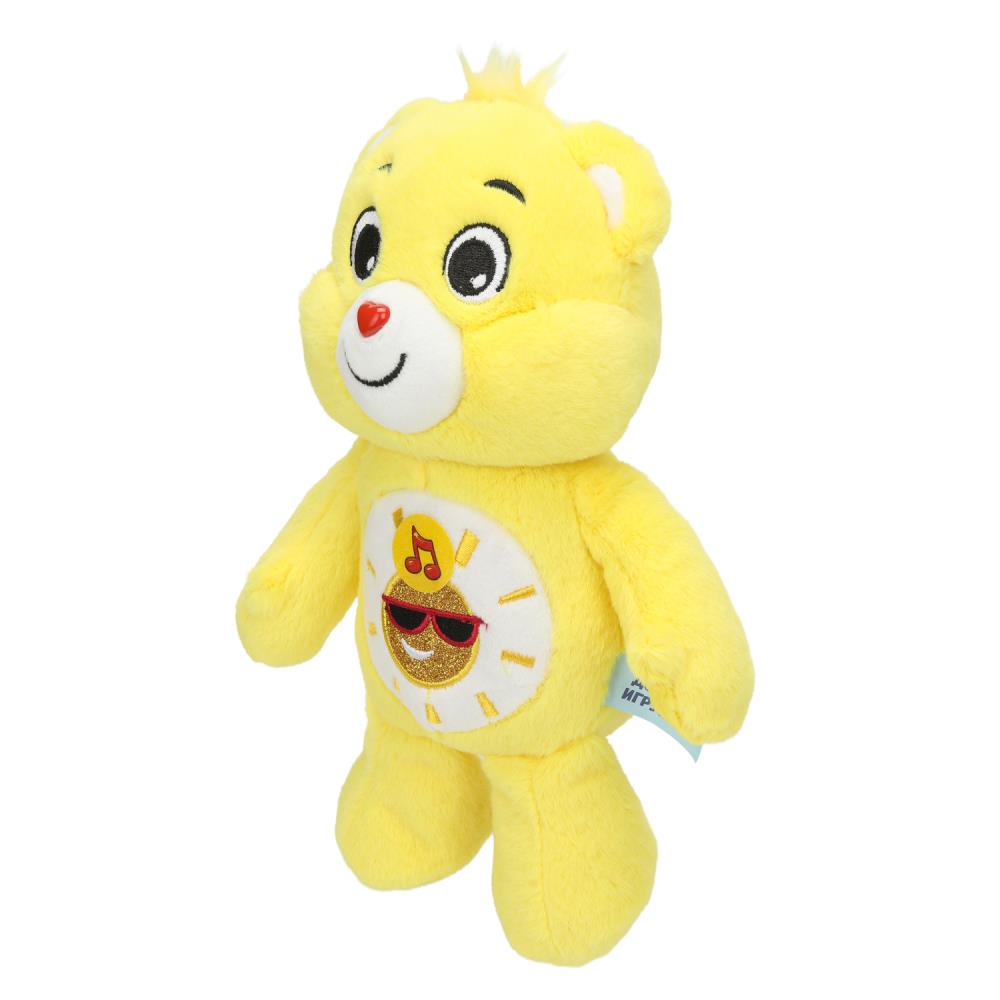 Игрушка мягкая мишка желтый 20см, озвучка. Добрые игрушки в кор.24шт