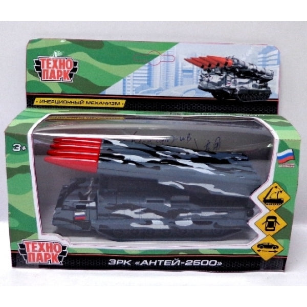 ТМ ТЕХНОПАРК. МАШИНА МЕТАЛЛ. ЗРК АНТЕЙ-2500 15СМ, ОТКРЫВ.ДВ., ИНЕРЦ, ПОДВИЖ.ЭЛЕМ. В КОР в кор.2*24шт