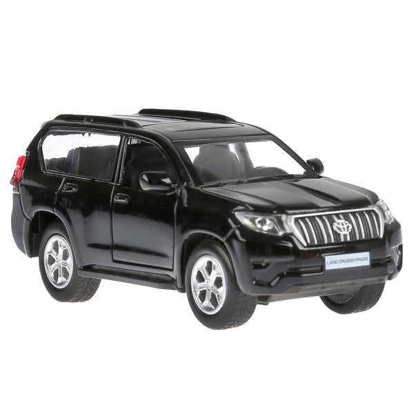 Машина металл свет-звук "TOYOTA PRADO"12см, откр. двери, инерц.,черный в кор. Технопарк в кор.2*36шт