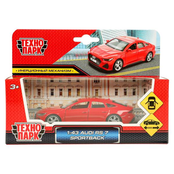Машина металл AUDI rs7, 11,4 см, двери, инерция, кор. Технопарк в кор.2*48шт