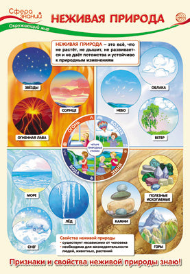 ПО-13539 Plaque A3. Окружающий мир в начальной школе. Nejivaja природа