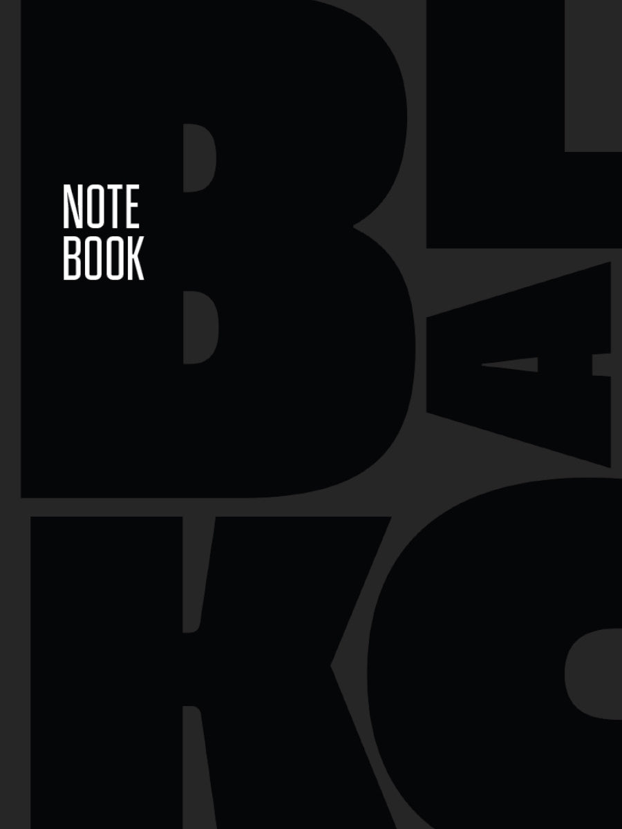 МойАрт. БЛОКНОТ в линии Total Black. Черный 1