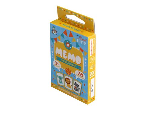Игра настольная "МЕМО" Животные. Серия АКТИВ time