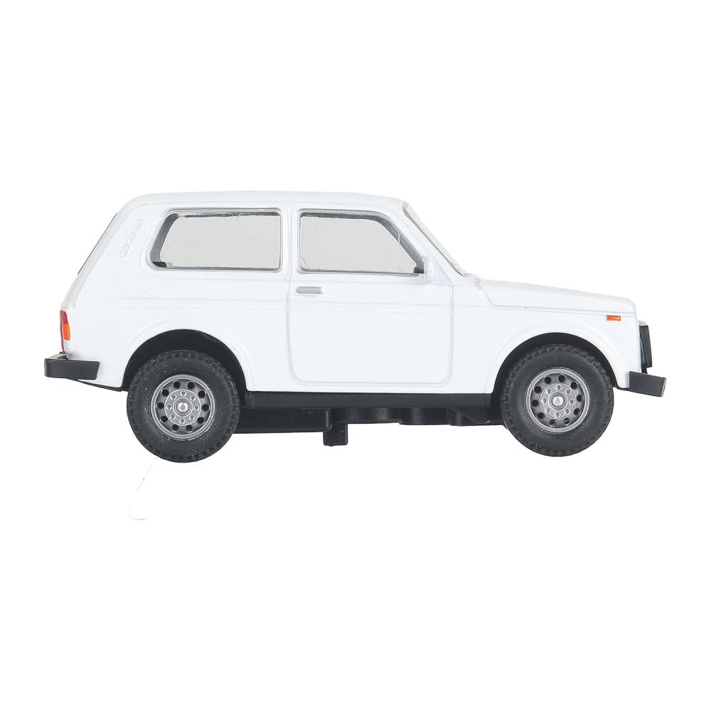 Машина металл LADA 4x4 длина 10 см, инерц, белый, кор. Технопарк в кор.72шт