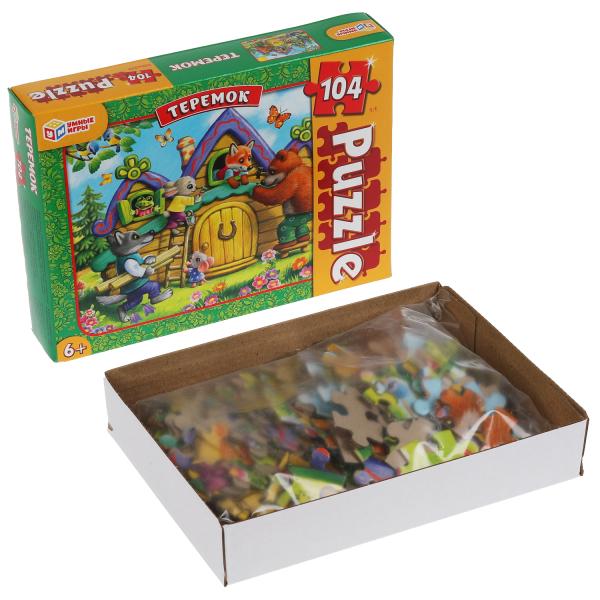 Теремок. Пазлы классические в коробке. Пазл 104 детали. Умные игры в кор.24шт