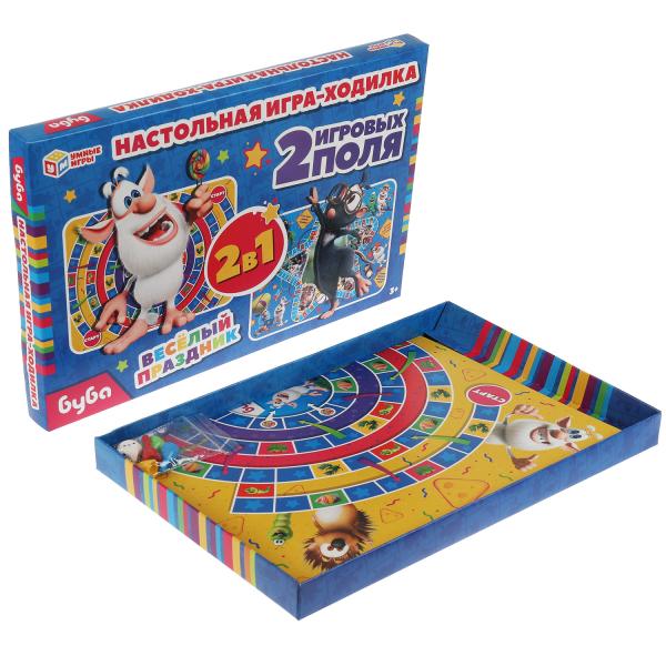 Très bien. Настольная игра-ходилка. 2 en 1. Буба. 330х216х27 mm. Умные игры. dans le cor.20шт