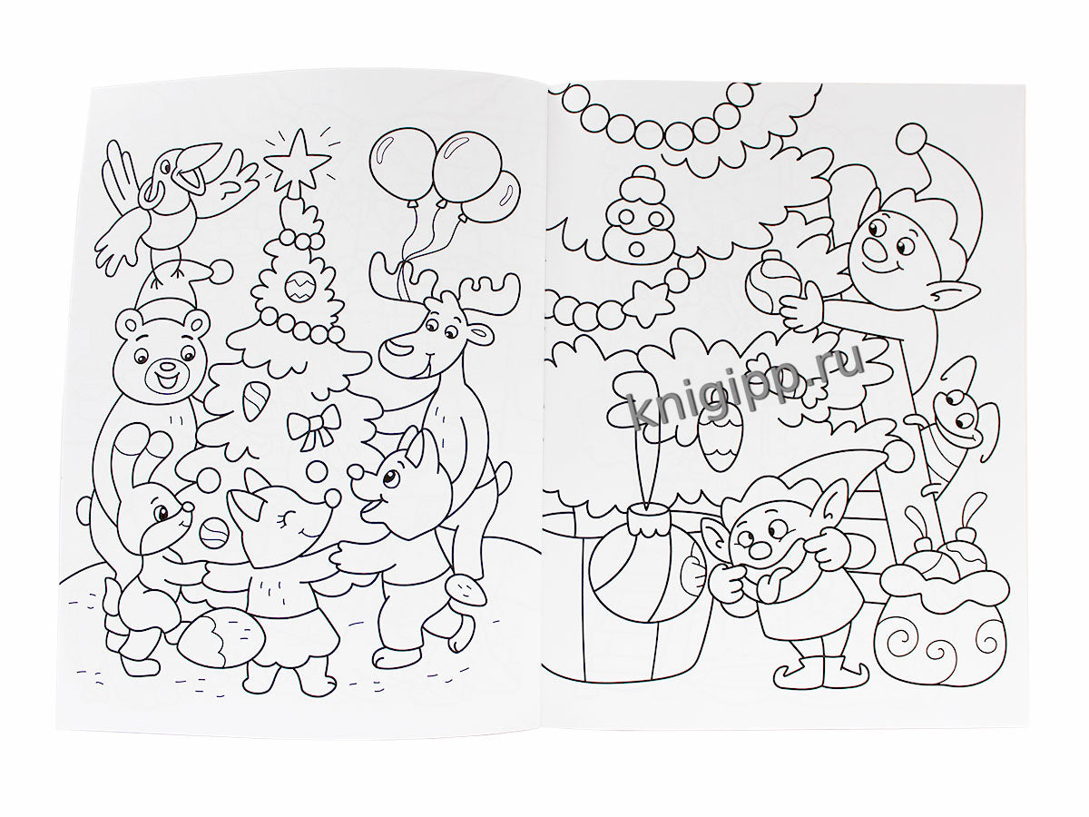 НГ РАСКРАСКА. ПОДАРОК ОТ ДЕДА МОРОЗА